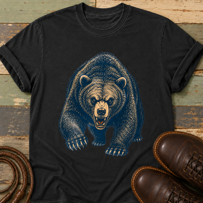 Angry Bear Charging — T-Shirt
