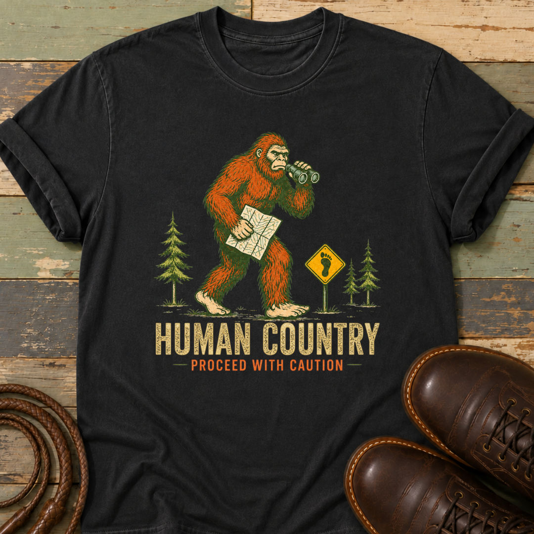 Human Country. Proceed with Caution — T-Shirt