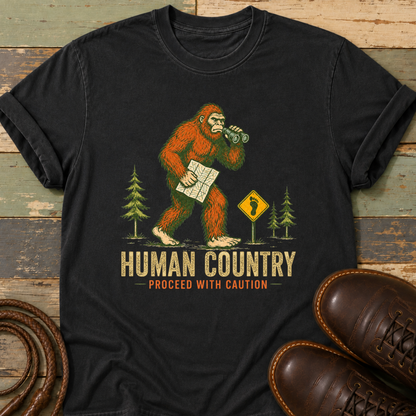 Human Country. Proceed with Caution — T-Shirt