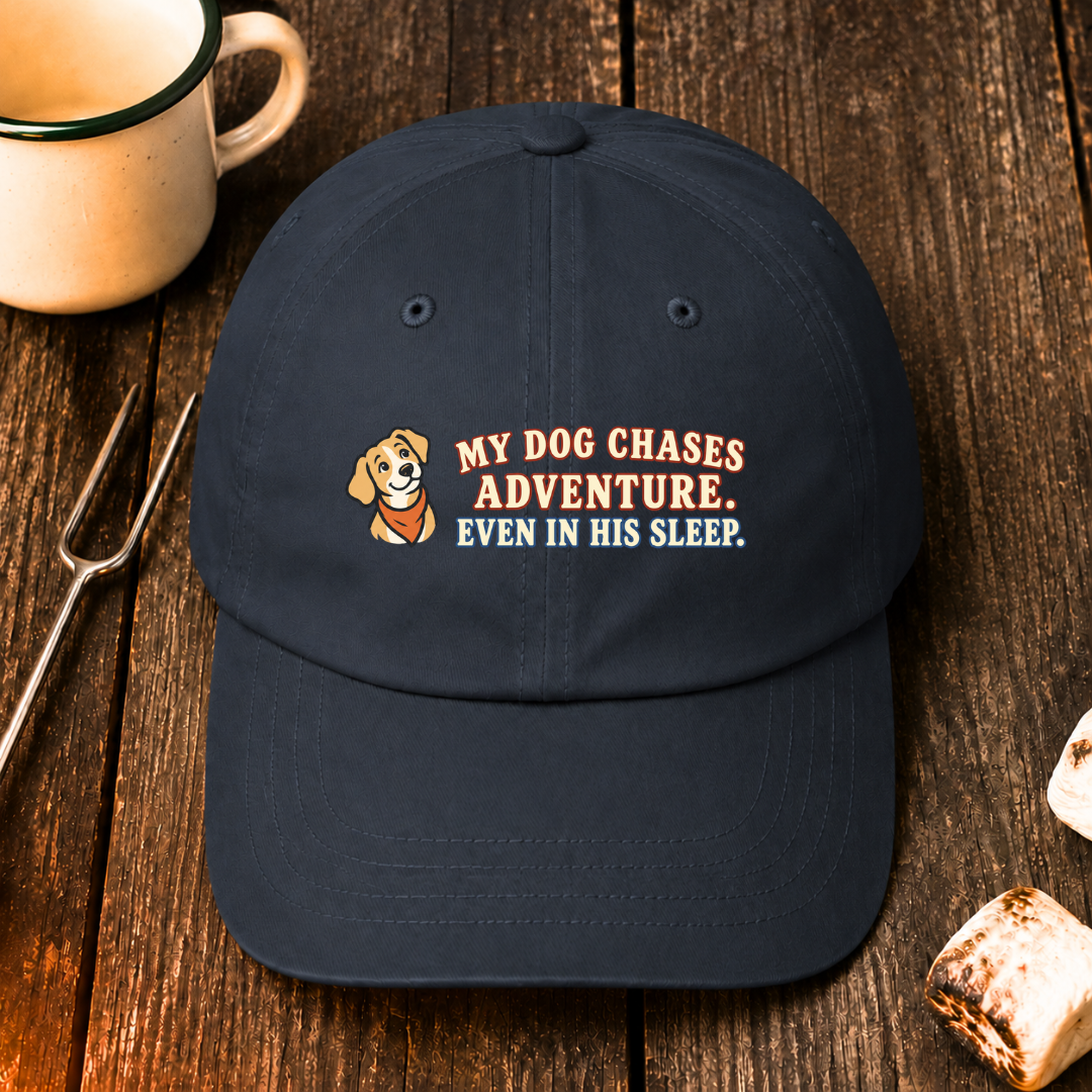 My Dog Chases Adventure Even in His Sleep — Hat