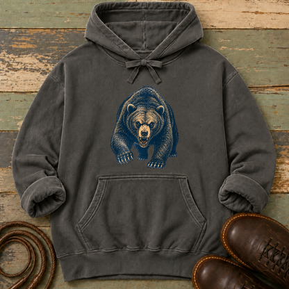Angry Bear Charging — Hoodie