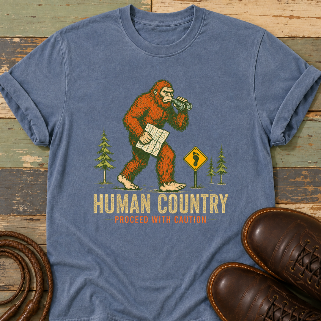 Human Country. Proceed with Caution — T-Shirt