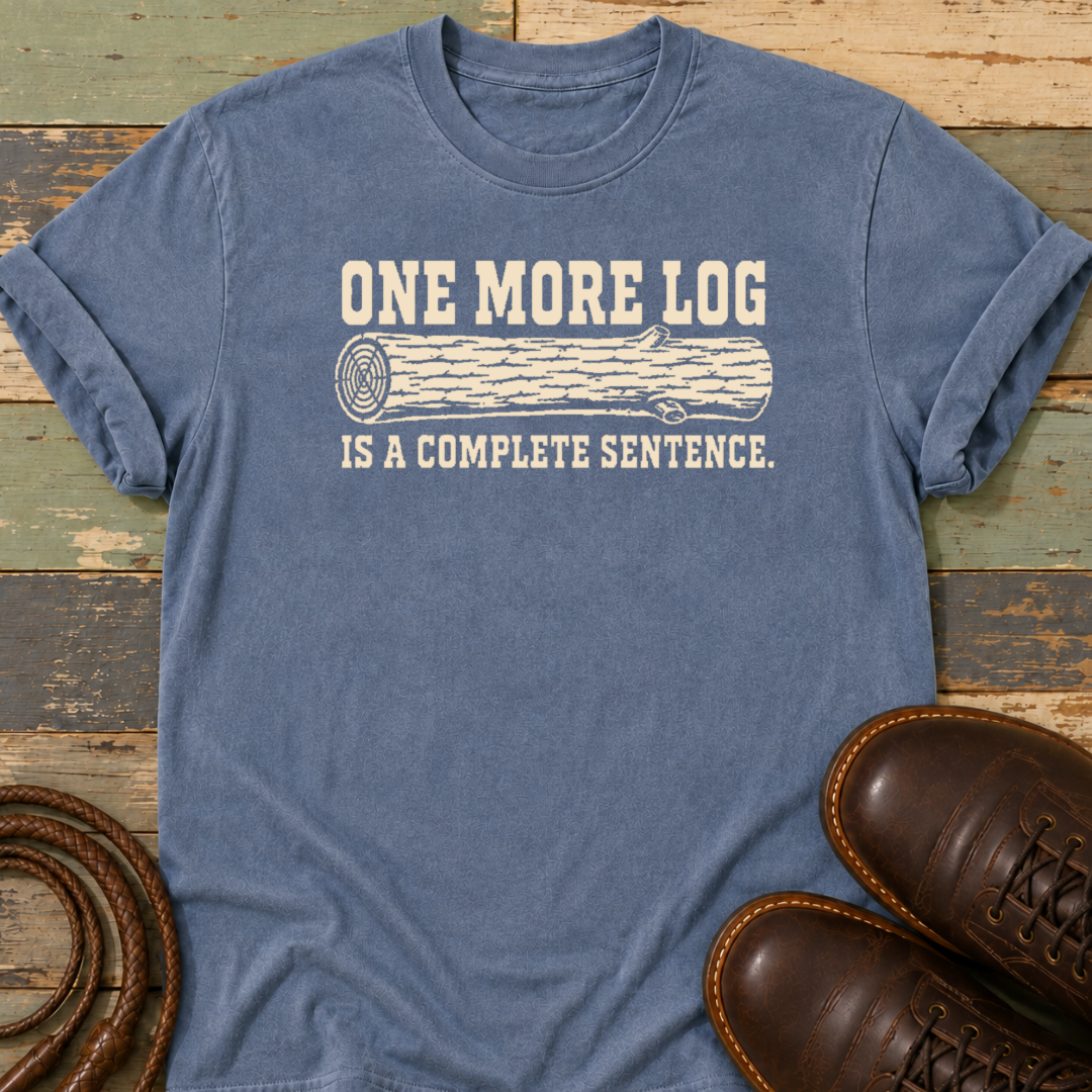 One More Log Is a Complete Sentence — T-Shirt
