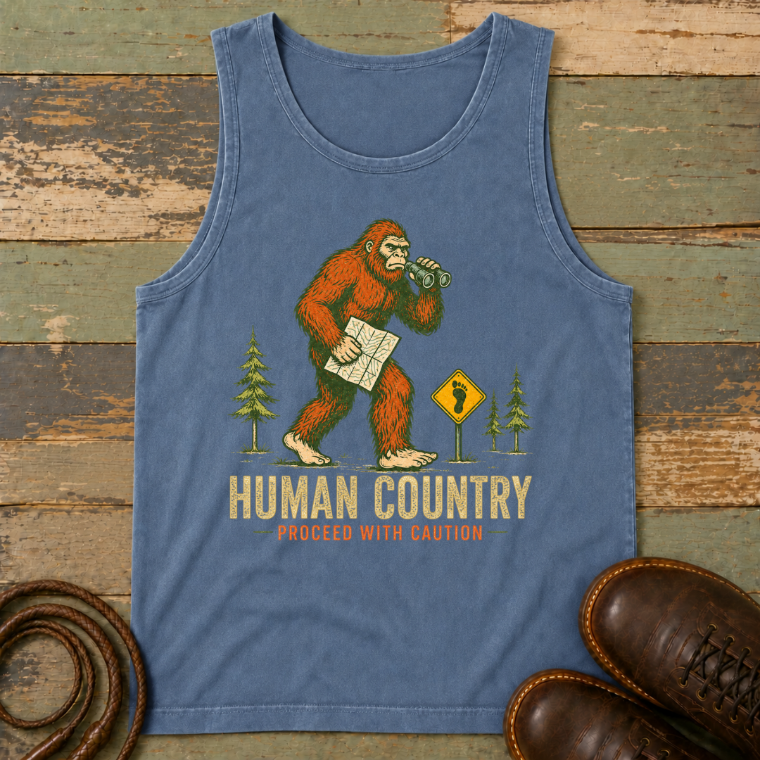 Human Country. Proceed with Caution — Tank Top