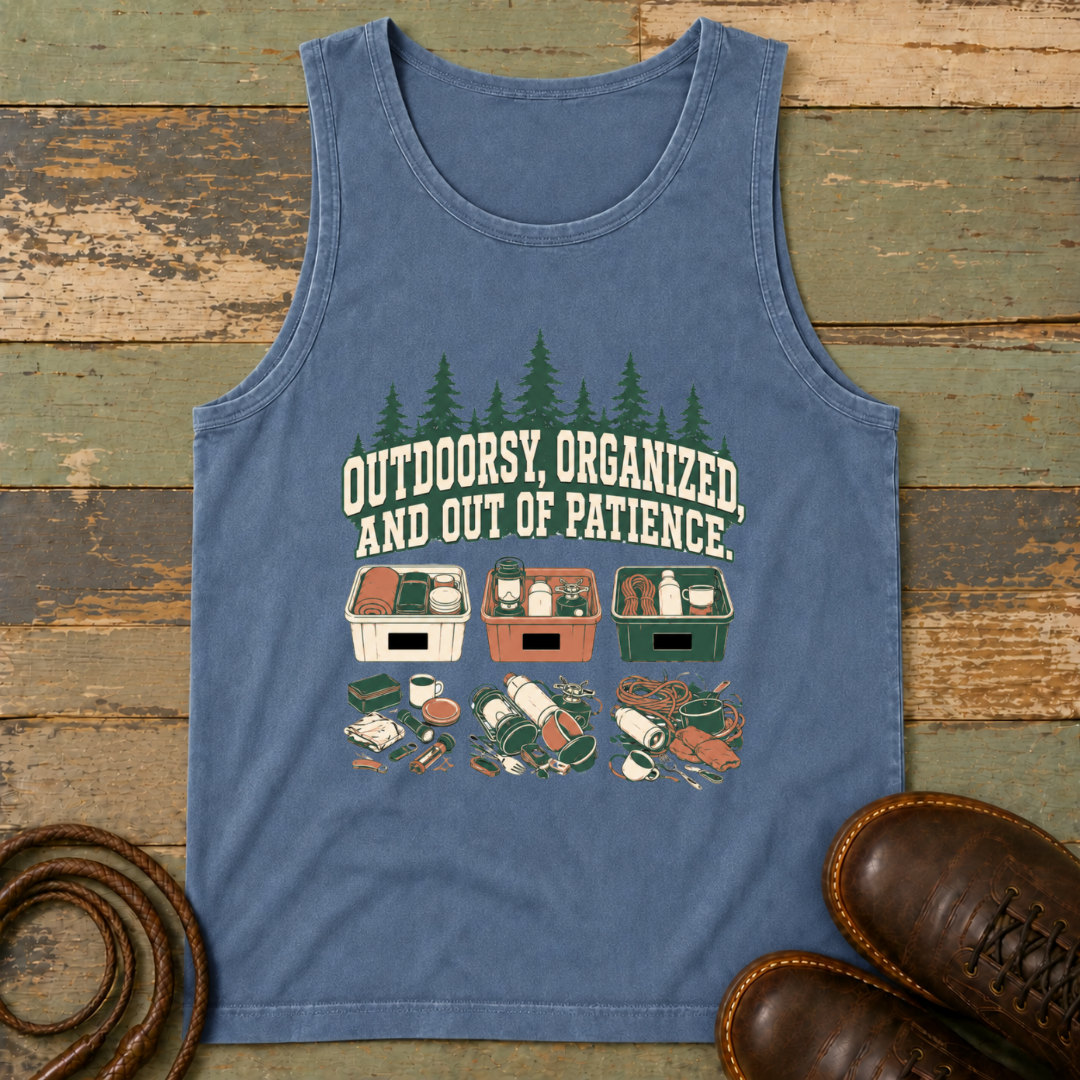 Outdoorsy, Organized and Out of Patience — Tank Top
