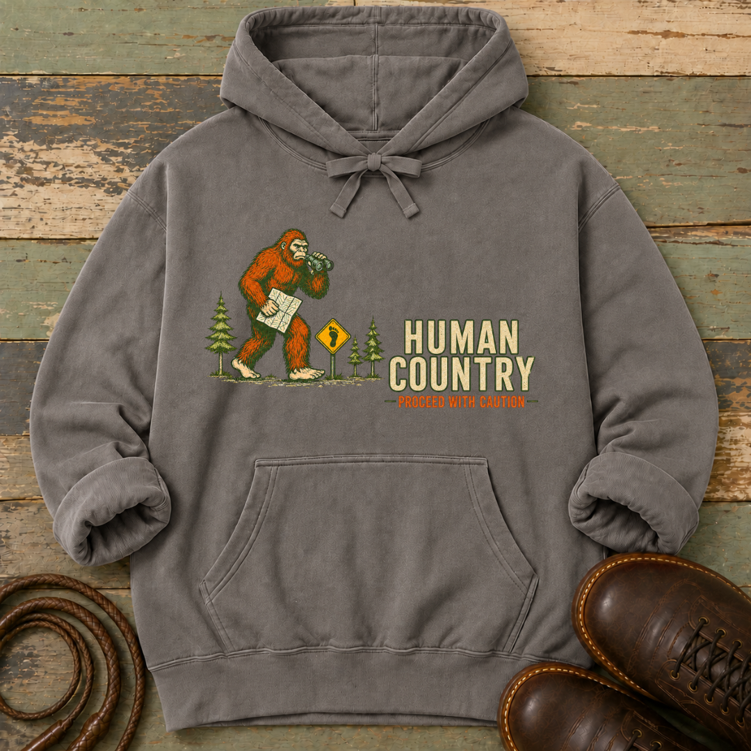 Human Country. Proceed with Caution — Hoodie