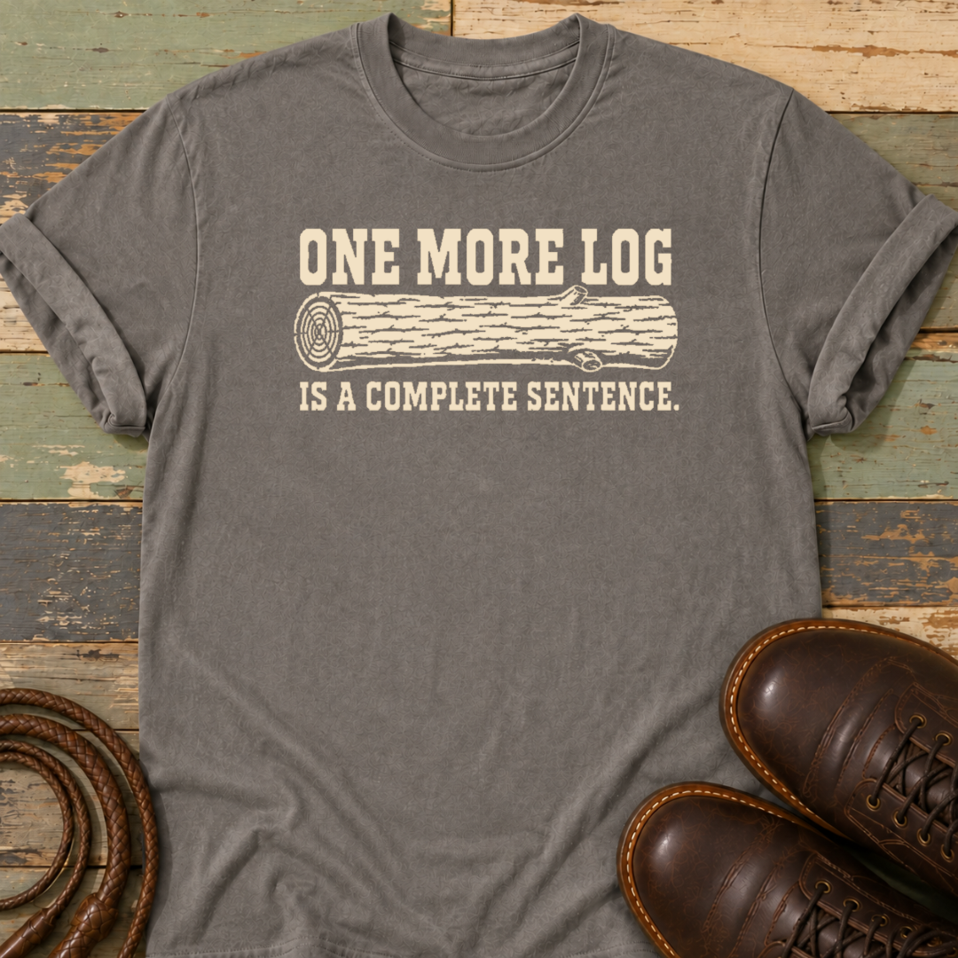 One More Log Is a Complete Sentence — T-Shirt