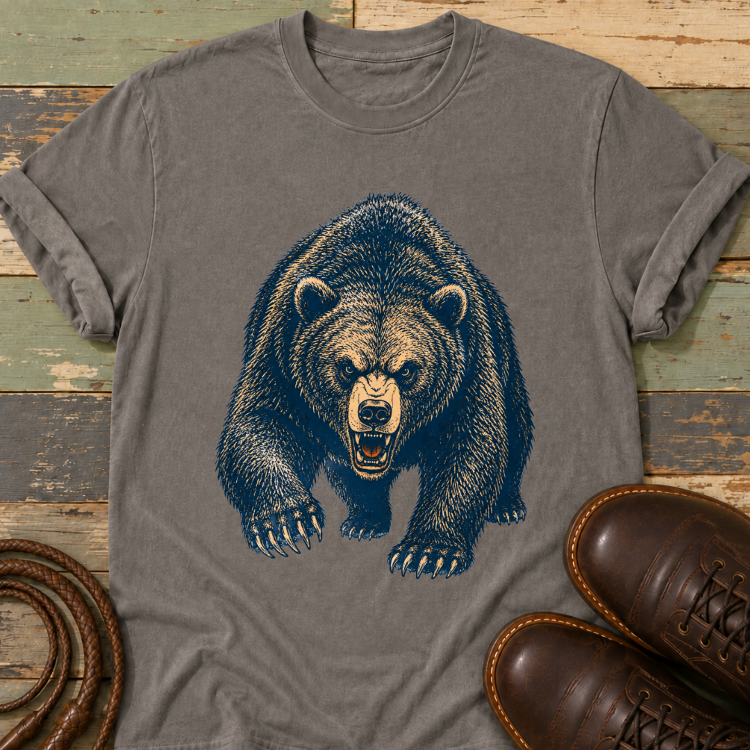 Angry Bear Charging — T-Shirt