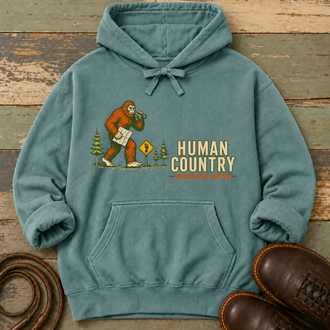 Human Country. Proceed with Caution — Hoodie