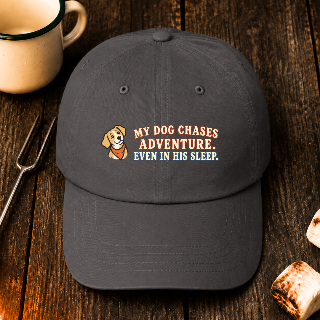 My Dog Chases Adventure Even in His Sleep — Hat