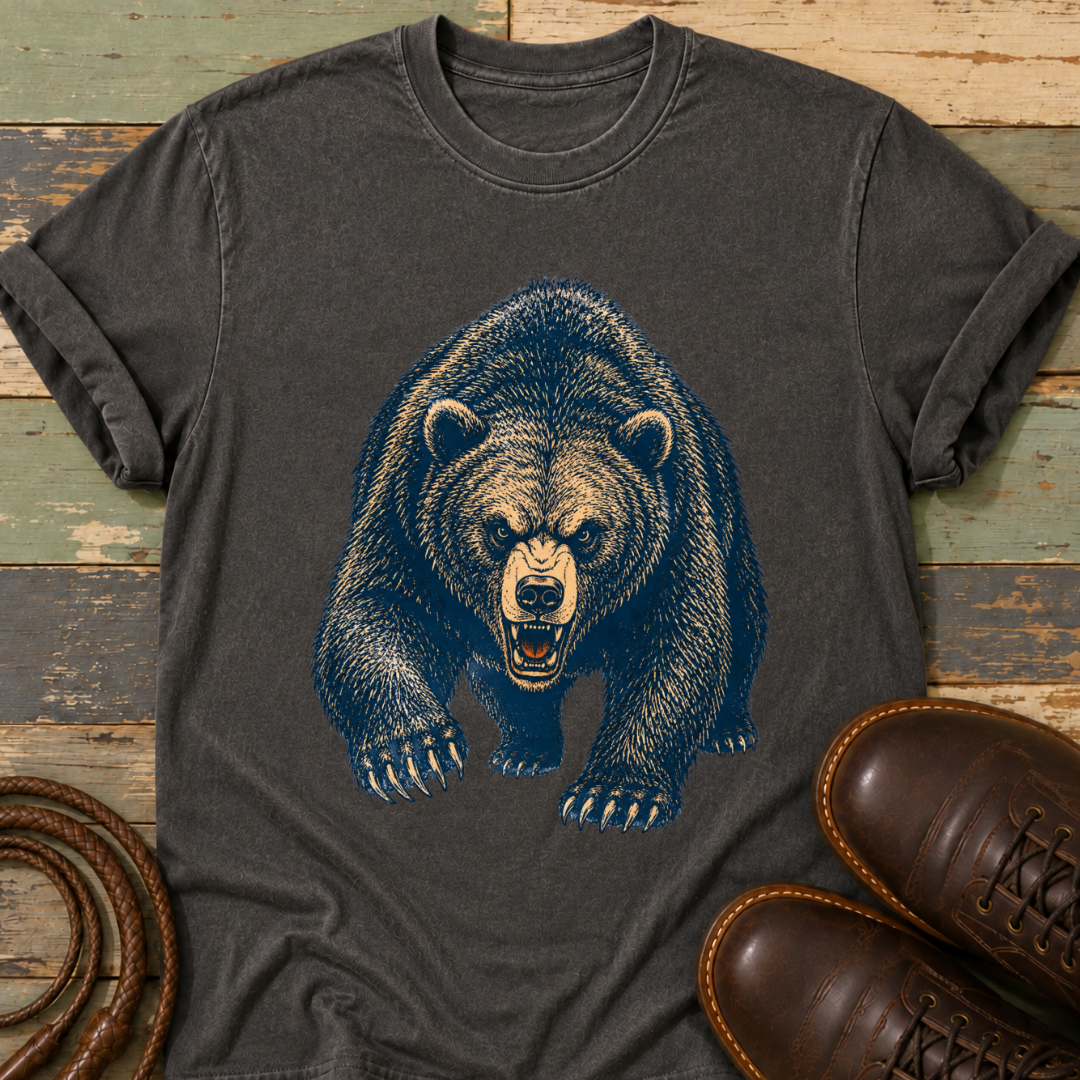 Angry Bear Charging — T-Shirt