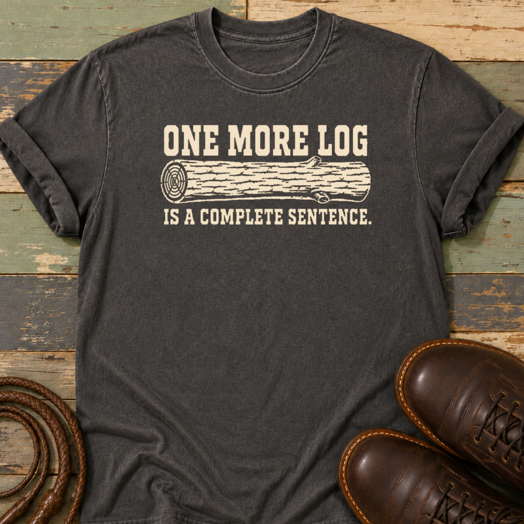 One More Log Is a Complete Sentence — T-Shirt
