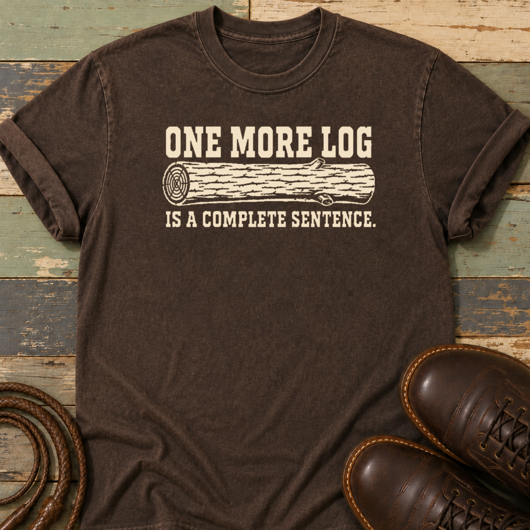 One More Log Is a Complete Sentence — T-Shirt