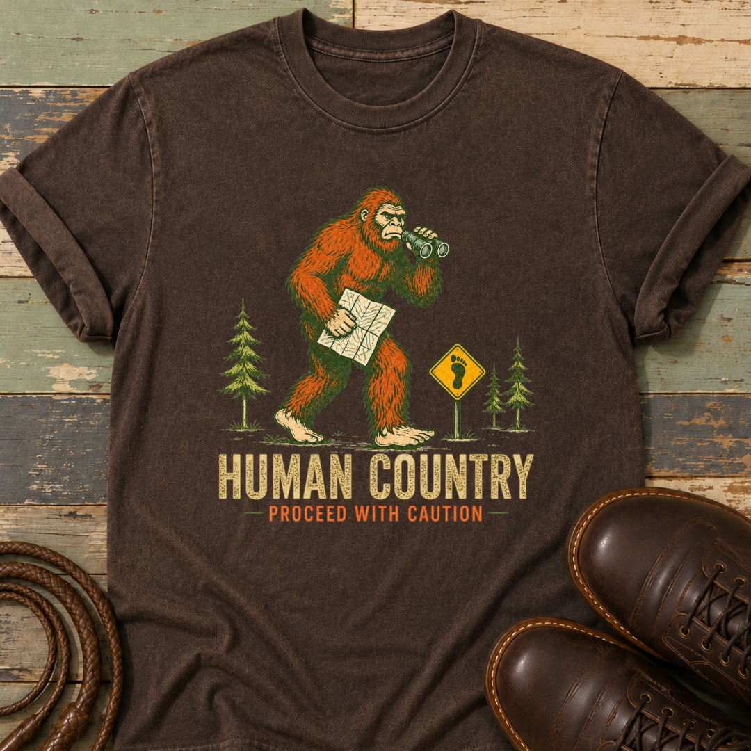 Human Country. Proceed with Caution — T-Shirt