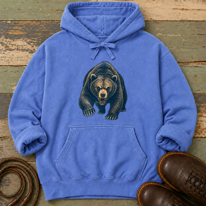 Angry Bear Charging — Hoodie