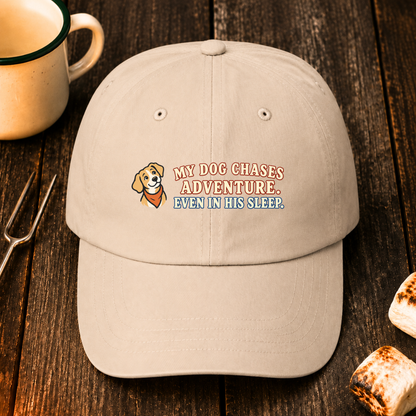 My Dog Chases Adventure Even in His Sleep — Hat