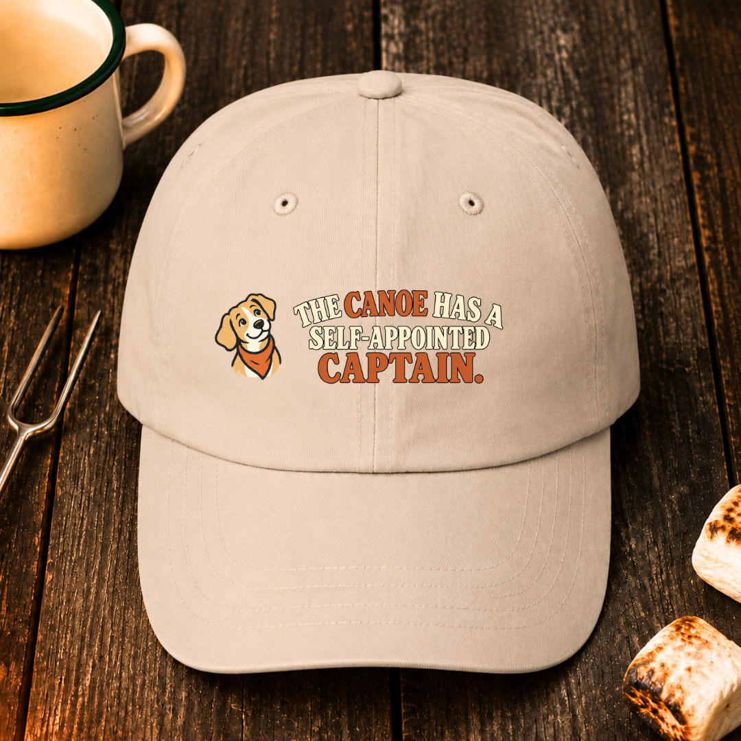 The Canoe Has a Self Appointed Captain — Hat