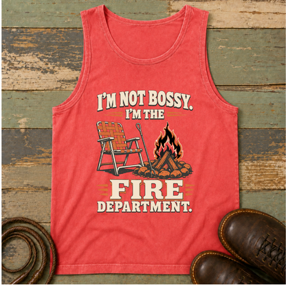 I'm Not Bossy, I'm the Fire Department — Tank Top