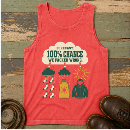 Forecast 100% We Packed Wrong — Tank Top