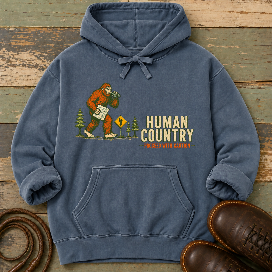 Human Country. Proceed with Caution — Hoodie
