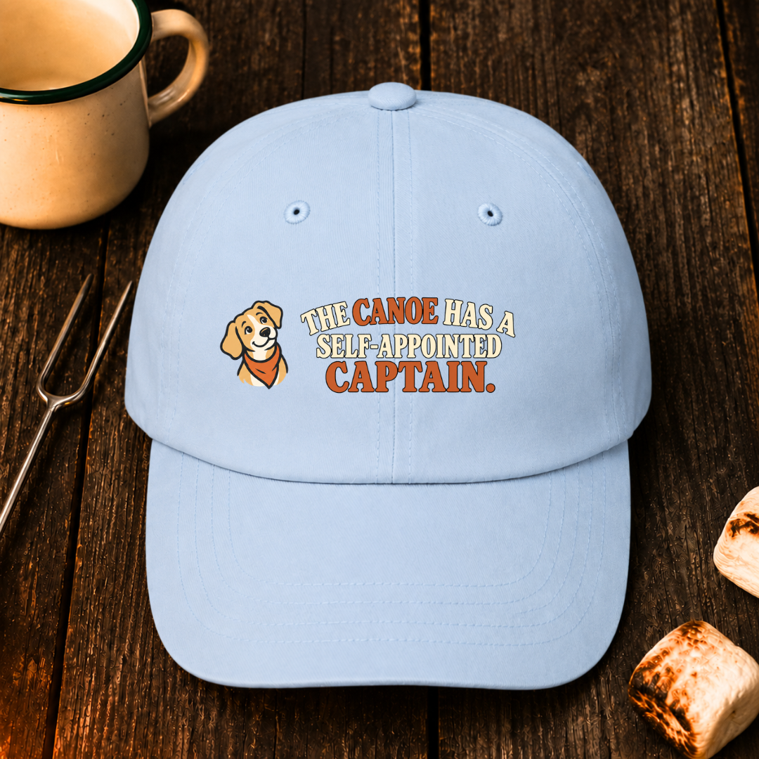 The Canoe Has a Self Appointed Captain — Hat