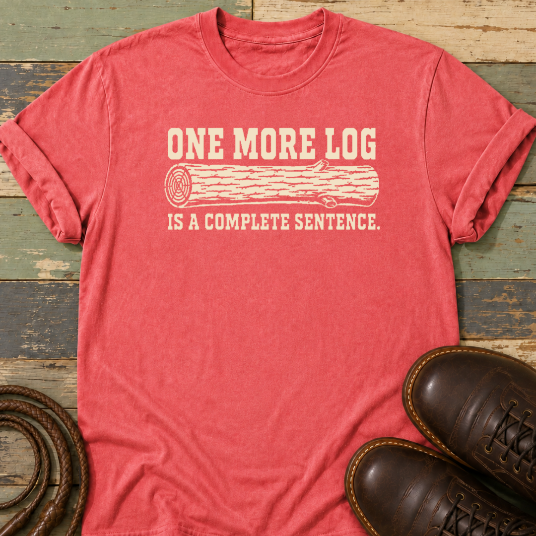 One More Log Is a Complete Sentence — T-Shirt