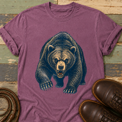 Angry Bear Charging — T-Shirt