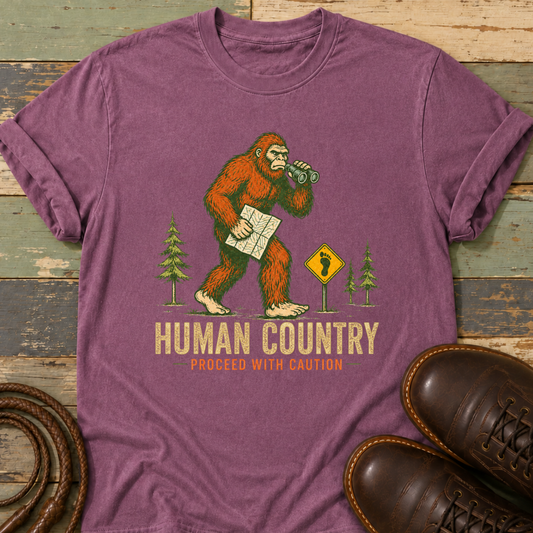 Human Country. Proceed with Caution — T-Shirt
