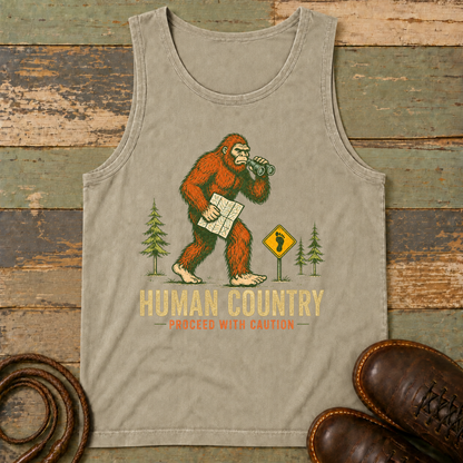 Human Country. Proceed with Caution — Tank Top