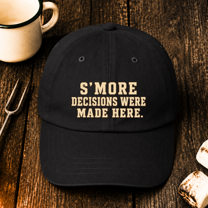 S'More Decisions Where Made Here. - black