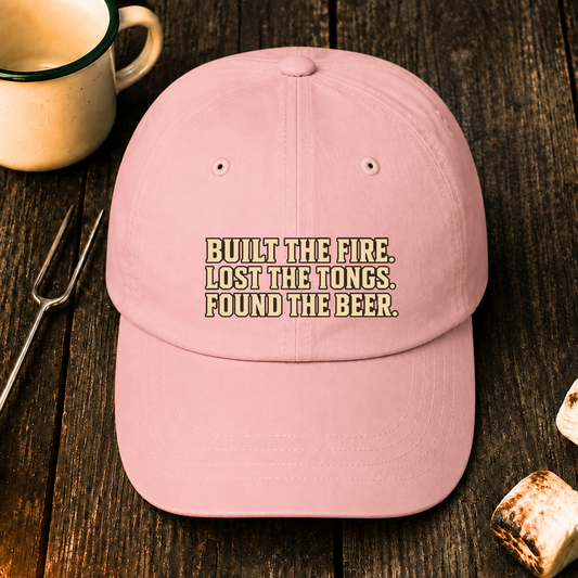 Built the Fire, Lost the Tongs, Found the Beer — Hat