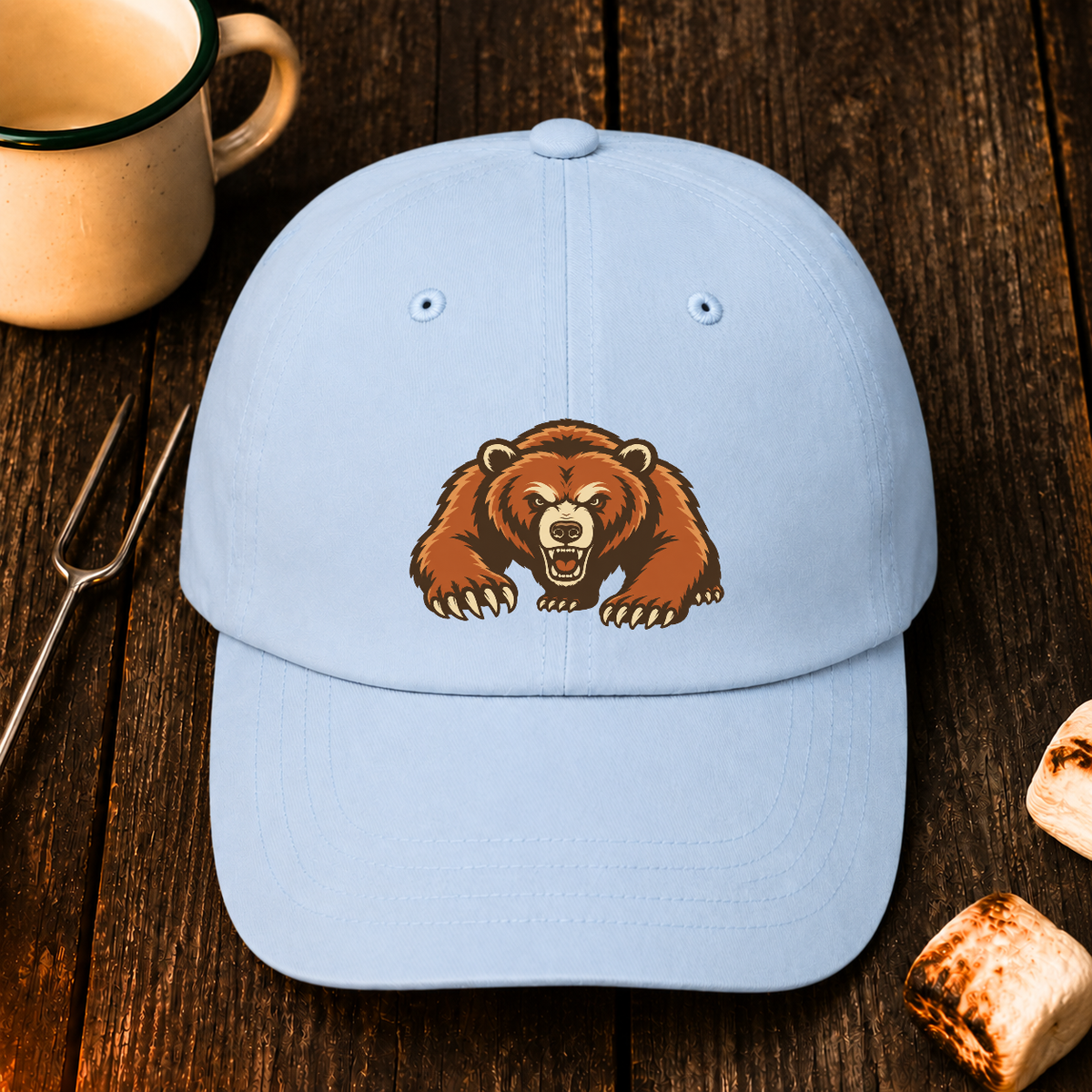 Angry Bear Charging — Hat