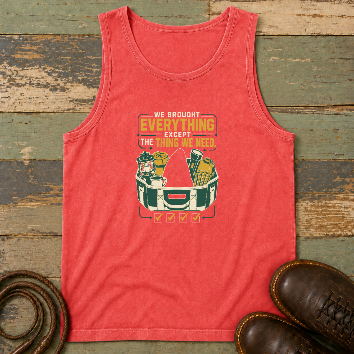 We Brought Everything Except the Things We Need — Tank Top