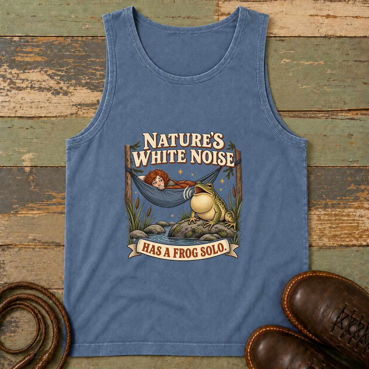 studio|QO-0059|tanktop|Blue Jean