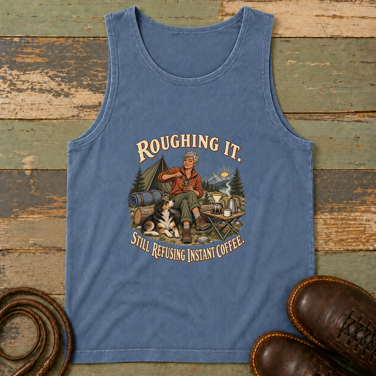 studio|QO-0068|tanktop|Blue Jean