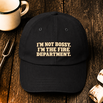Im Not Bossy Im The Fire Department. - black
