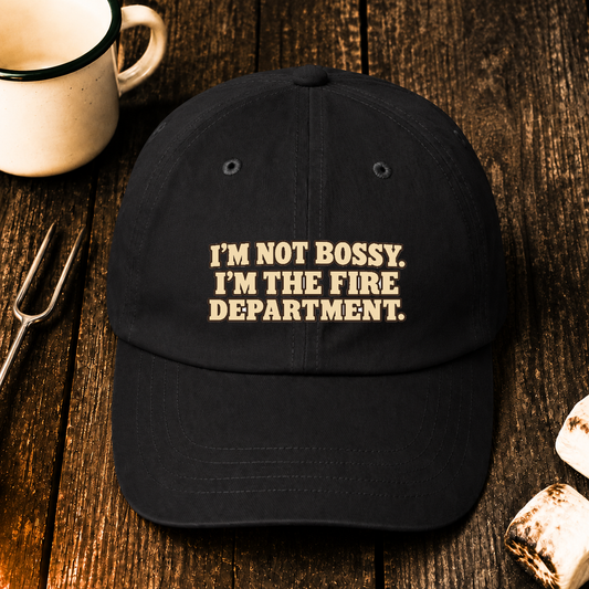 Im Not Bossy Im The Fire Department. - black