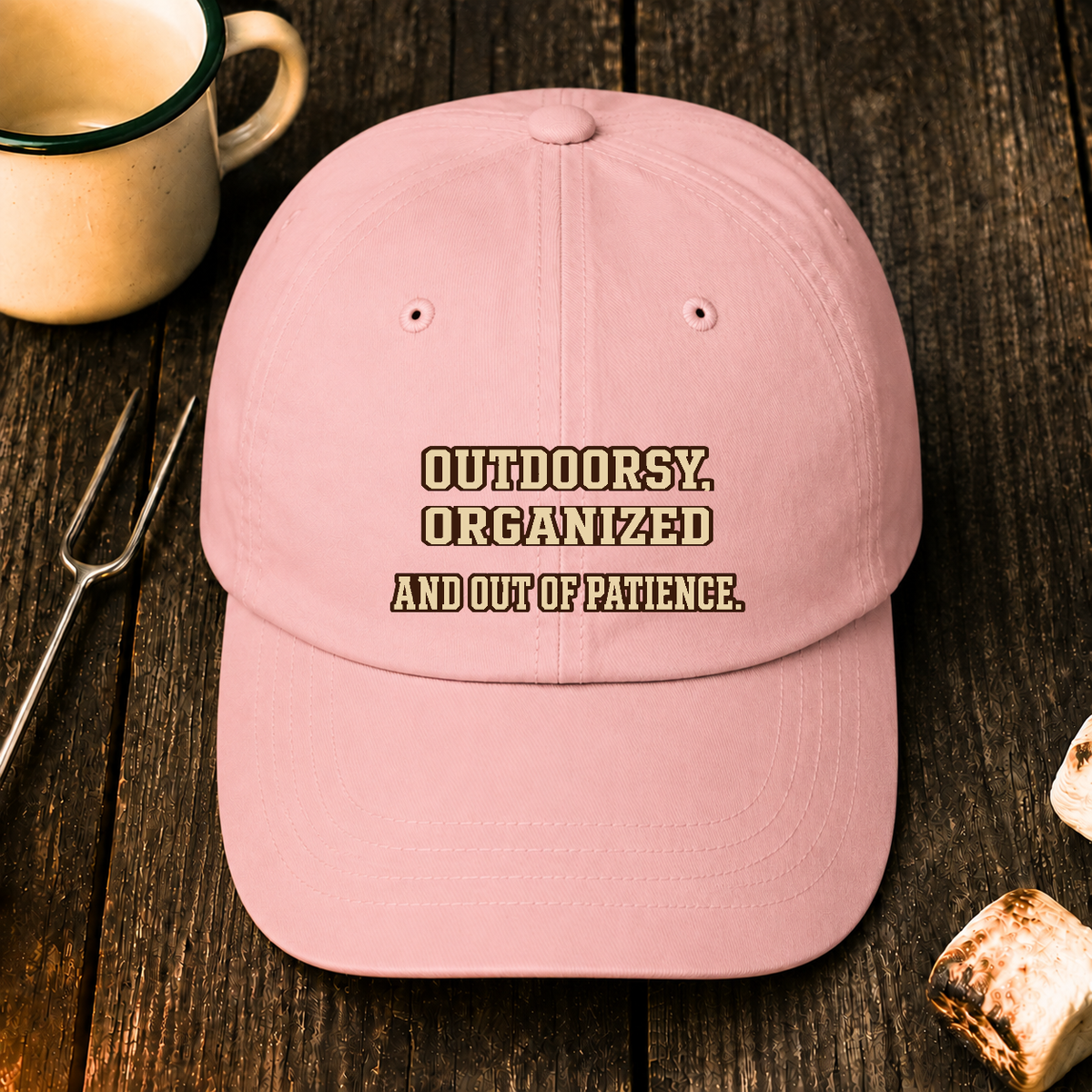 Outdoorsy Organized and out of Patience - pink